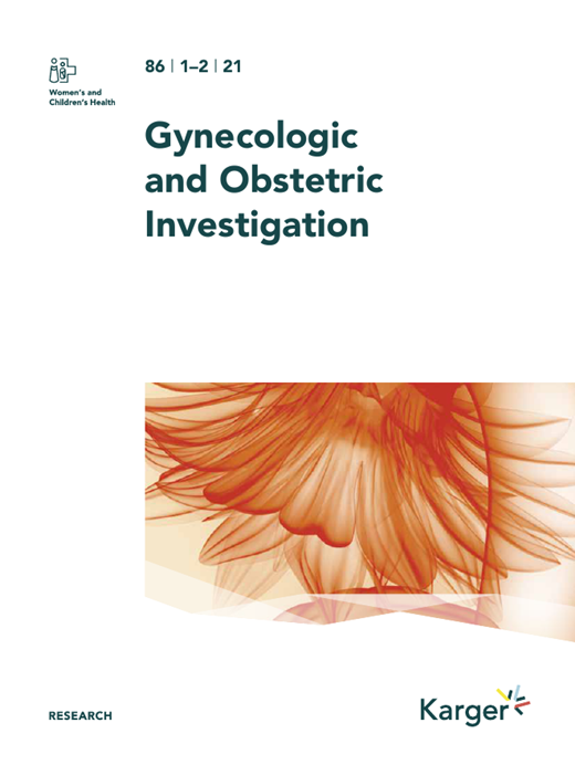 Gynecologic and Obstetric Investigation Cover Image for Volume 86, Issue 1-2