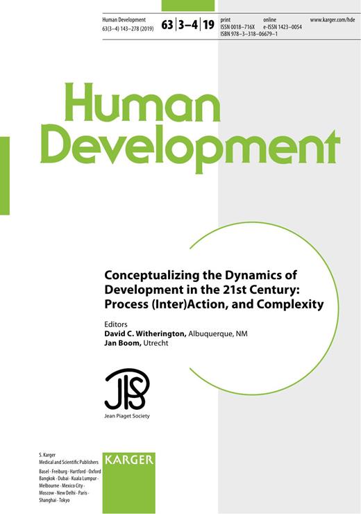 Human Development Cover Image for Volume 63, Issue 3-4