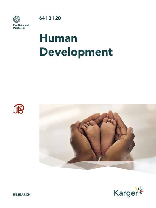 Human Development Cover Image for Volume 64, Issue 3