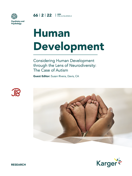 Human Development Cover Image for Volume 66, Issue 2