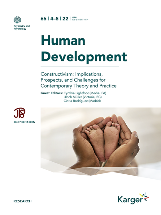 Volume 66 Issue 4-5 | Human Development | Karger Publishers