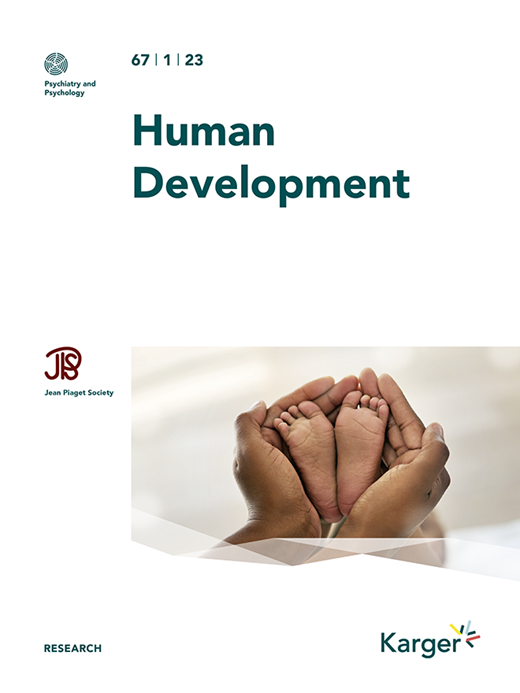 Human Development Letters Volume 67 Issue 1 | Human Development | Karger Publishers