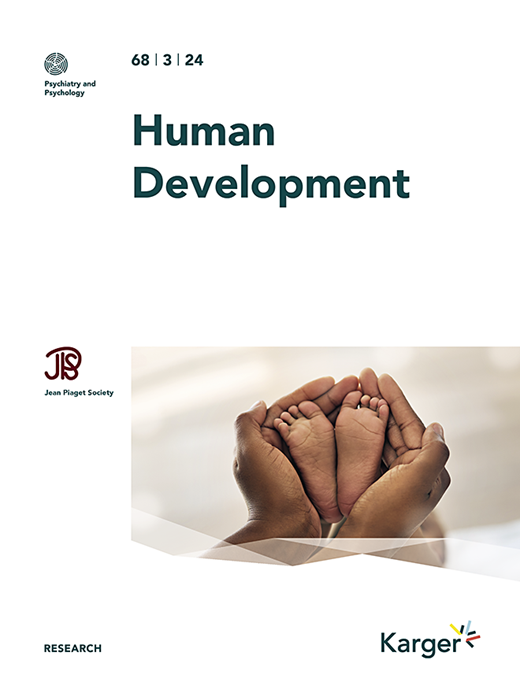 Human Development Cover Image for Volume 68, Issue 3