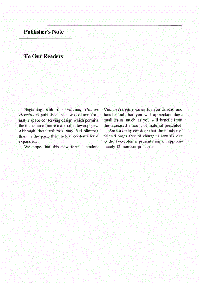 First page of Publisher’s Note