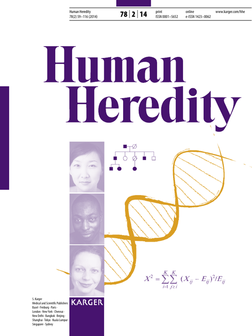 Human Heredity Cover Image for Volume 78, Issue 2