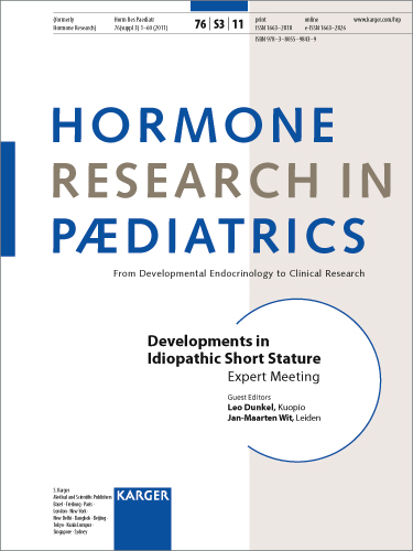Hormone Research in Paediatrics Cover Image for Volume 76, Issue Suppl. 3