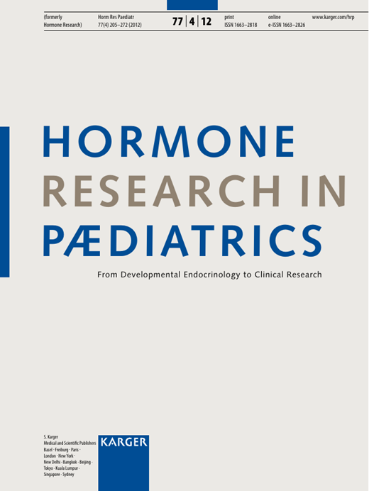 Hormone Research in Paediatrics Cover Image for Volume 77, Issue 4