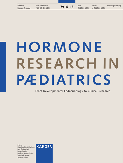 Hormone Research in Paediatrics Cover Image for Volume 79, Issue 4