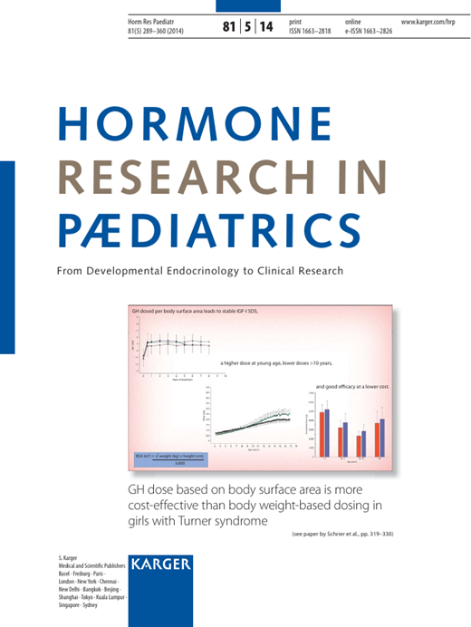 Hormone Research in Paediatrics Cover Image for Volume 81, Issue 5
