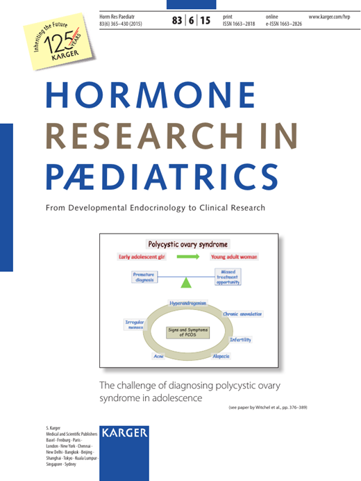 Hormone Research in Paediatrics Cover Image for Volume 83, Issue 6