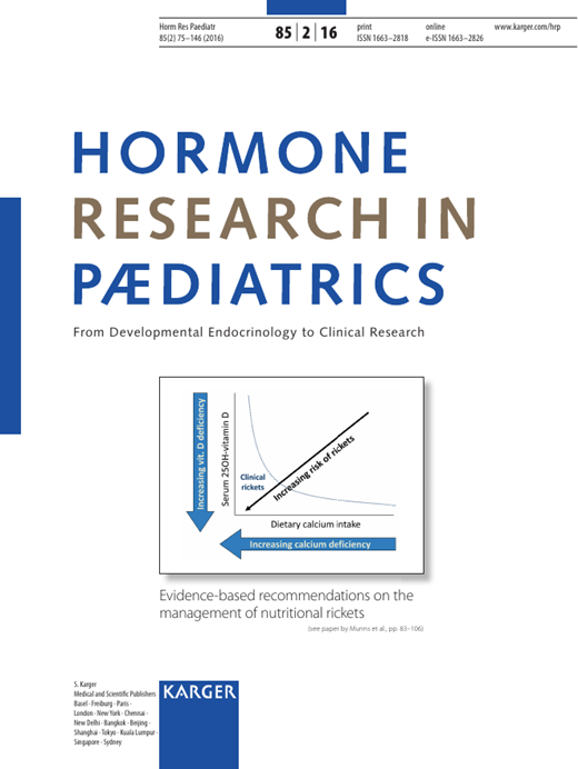 Hormone Research in Paediatrics Cover Image for Volume 85, Issue 2