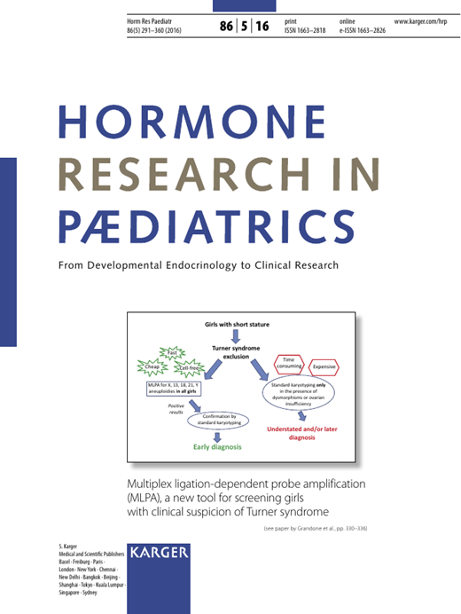 Hormone Research in Paediatrics Cover Image for Volume 86, Issue 5