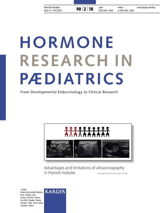 Hormone Research in Paediatrics Cover Image for Volume 90, Issue 2