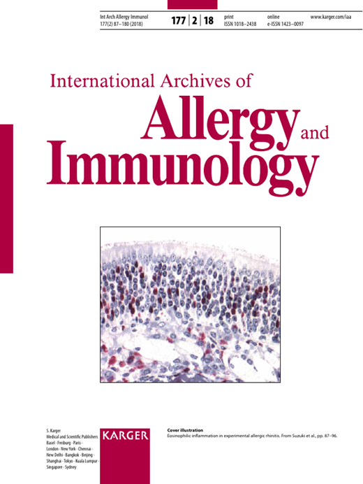 International Archives of Allergy and Immunology Cover Image for Volume 177, Issue 2