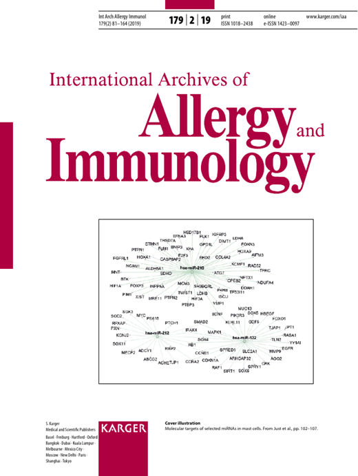 International Archives of Allergy and Immunology Cover Image for Volume 179, Issue 2