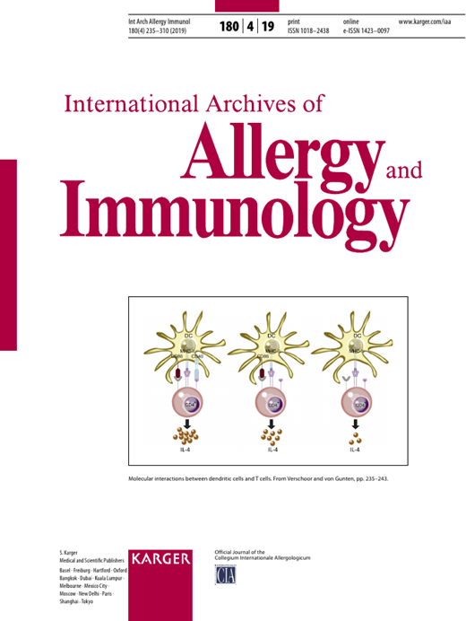 International Archives of Allergy and Immunology Cover Image for Volume 180, Issue 4