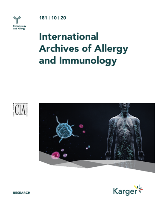International Archives of Allergy and Immunology Cover Image for Volume 181, Issue 10