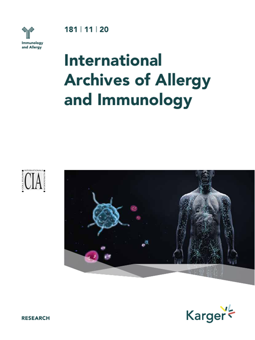 International Archives of Allergy and Immunology Cover Image for Volume 181, Issue 11