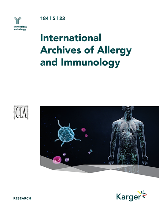 International Archives of Allergy and Immunology Cover Image for Volume 184, Issue 5