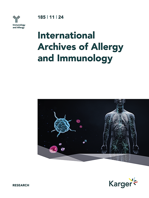 International Archives of Allergy and Immunology Cover Image for Volume 185, Issue 11
