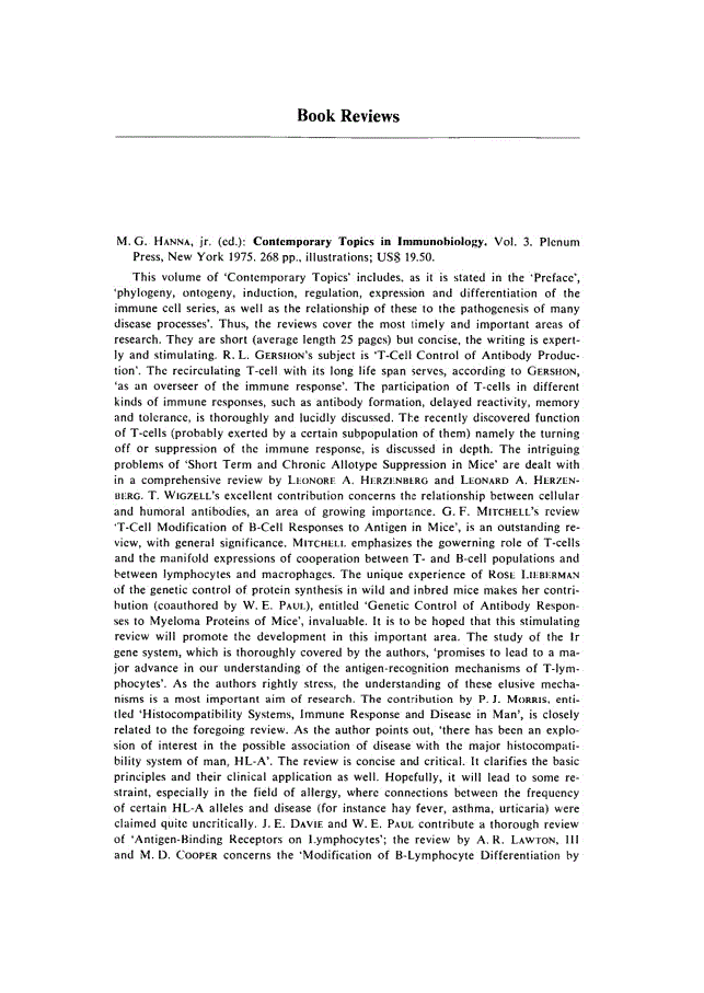 First page of Book Reviews