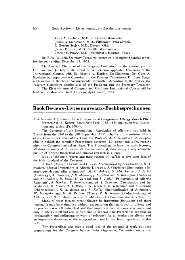 First page of Book Reviews – Livres nouveaux – Buchbesprechungen