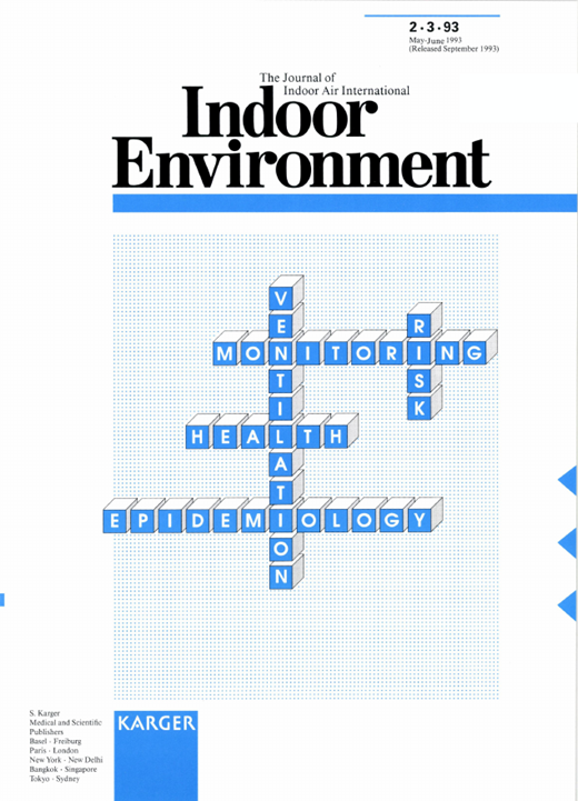 Indoor Environment Cover Image for Volume 2, Issue 3