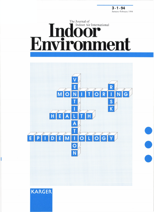 Indoor Environment Cover Image for Volume 3, Issue 1