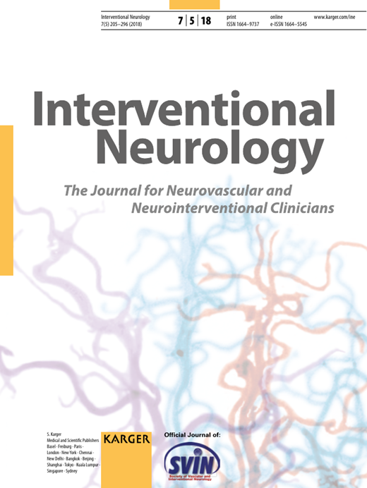 Interventional Neurology Cover Image for Volume 7, Issue 5