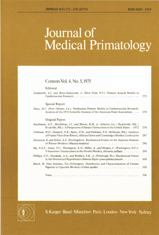 Primate Animal Models in Cardiovascular Research Journal of Medical