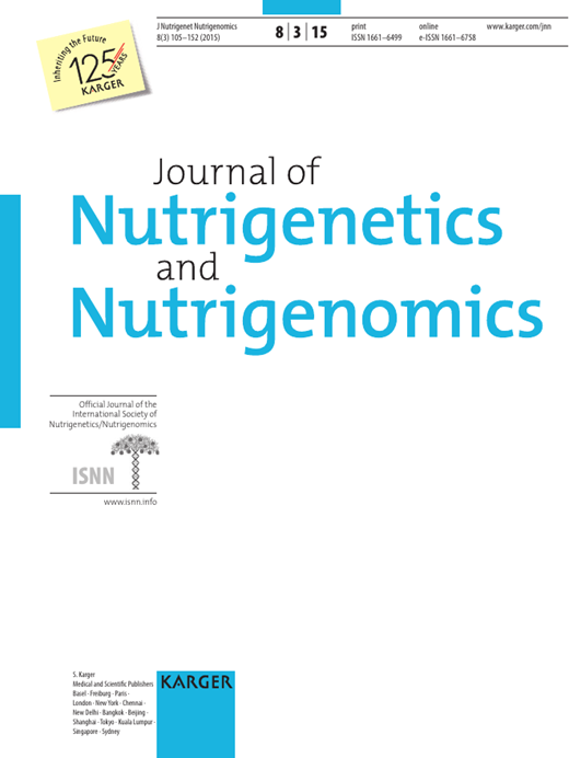 Journal of Nutrigenetics and Nutrigenomics Cover Image for Volume 8, Issue 3
