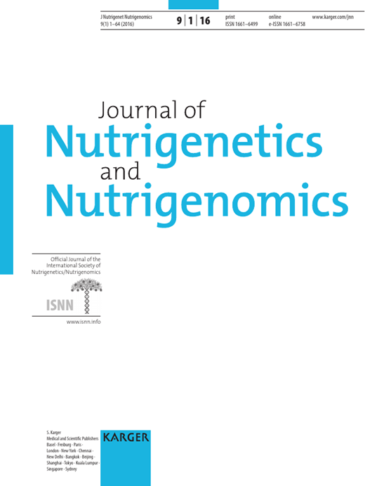 Journal of Nutrigenetics and Nutrigenomics Cover Image for Volume 9, Issue 1
