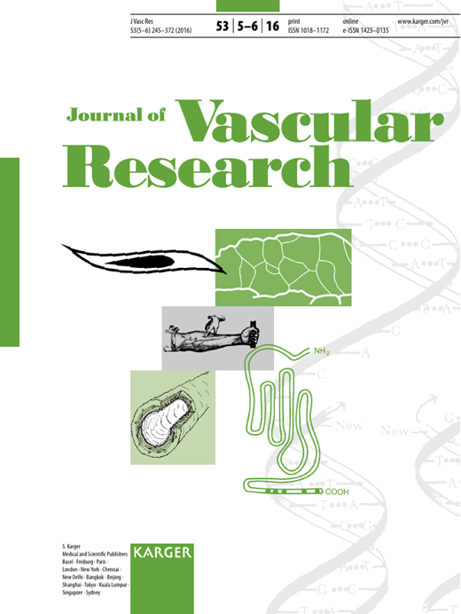 Journal of Vascular Research Cover Image for Volume 53, Issue 5-6