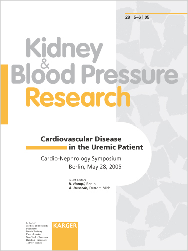 Kidney and Blood Pressure Research Cover Image for Volume 28, Issue 5-6