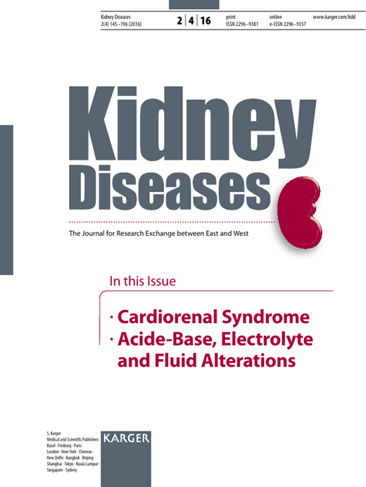 Kidney Diseases Cover Image for Volume 2, Issue 4
