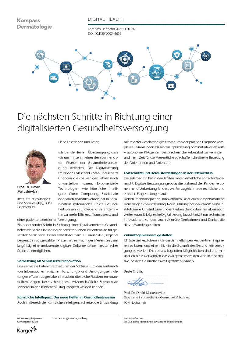 First page of Digital Health