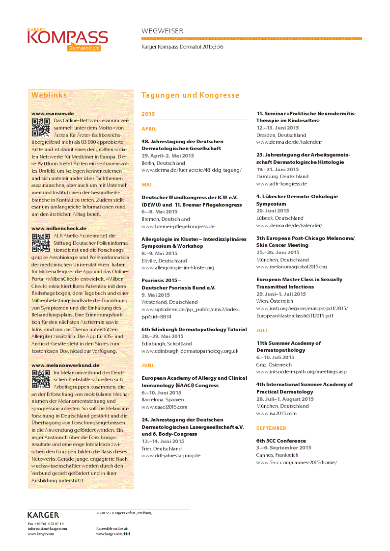 First page of Wegweiser