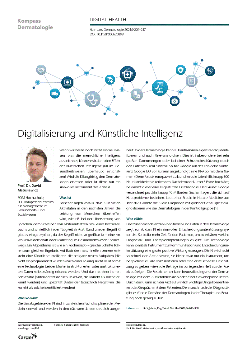 First page of Digital Health