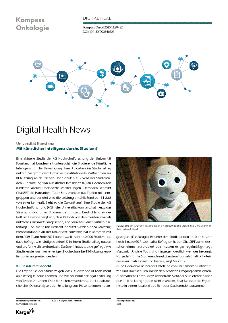 First page of Digital Health