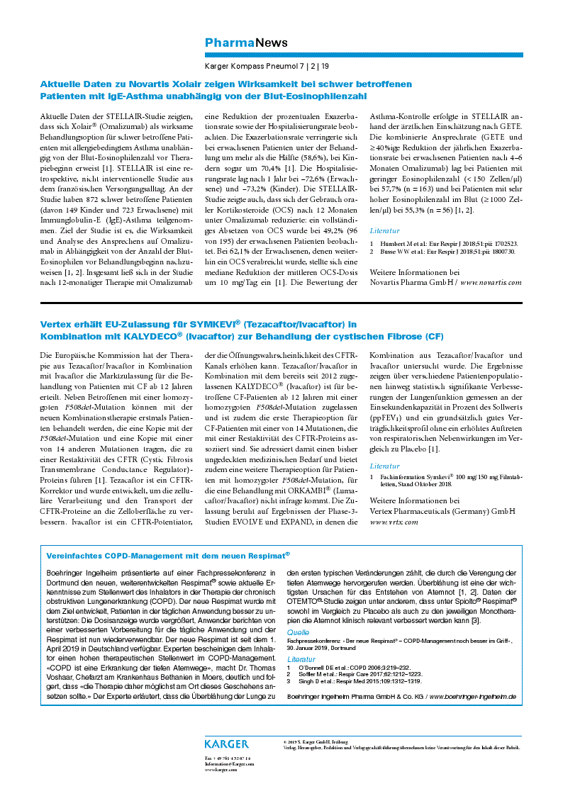 First page of PharmaNews