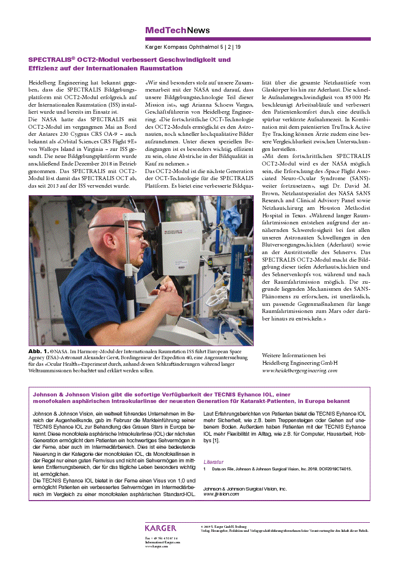 First page of MedTechNews