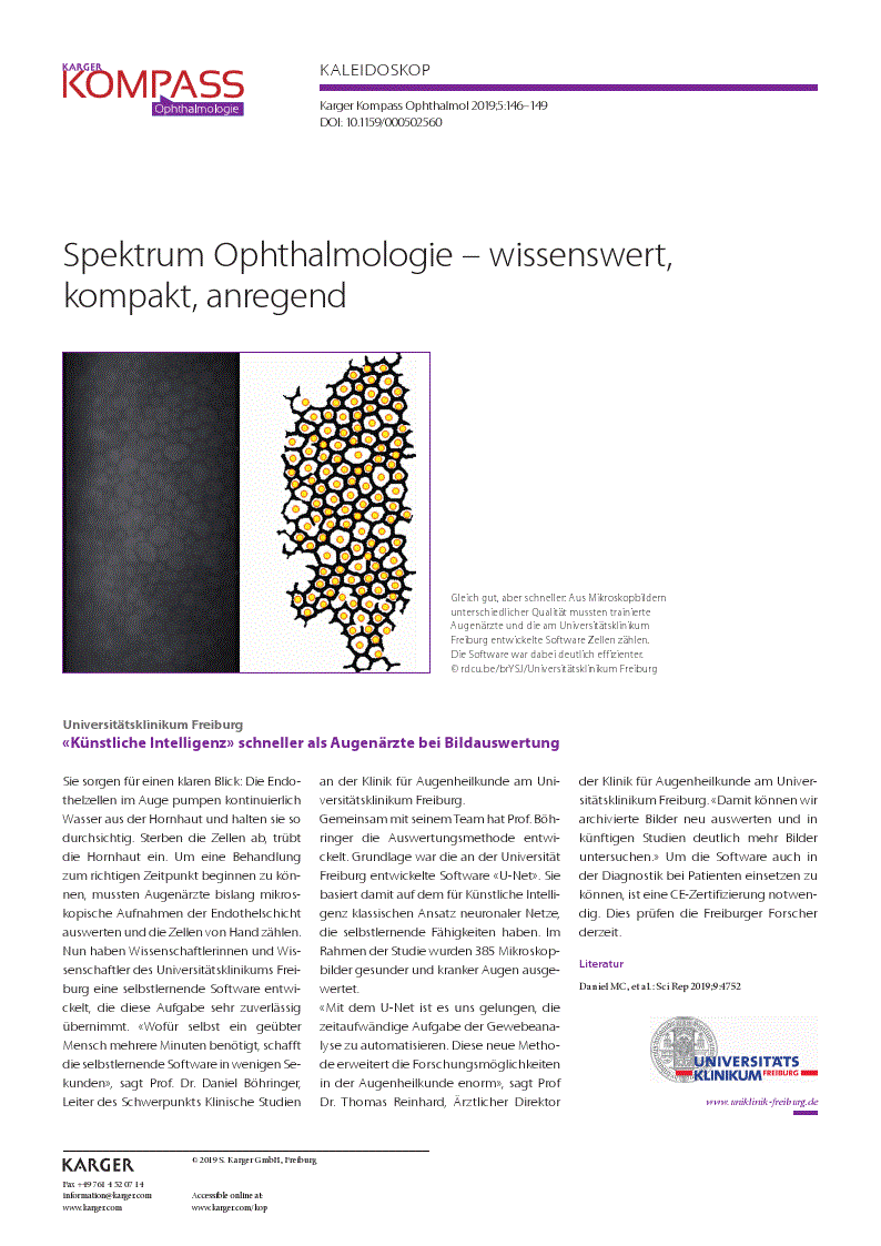 First page of Kaleidoskop