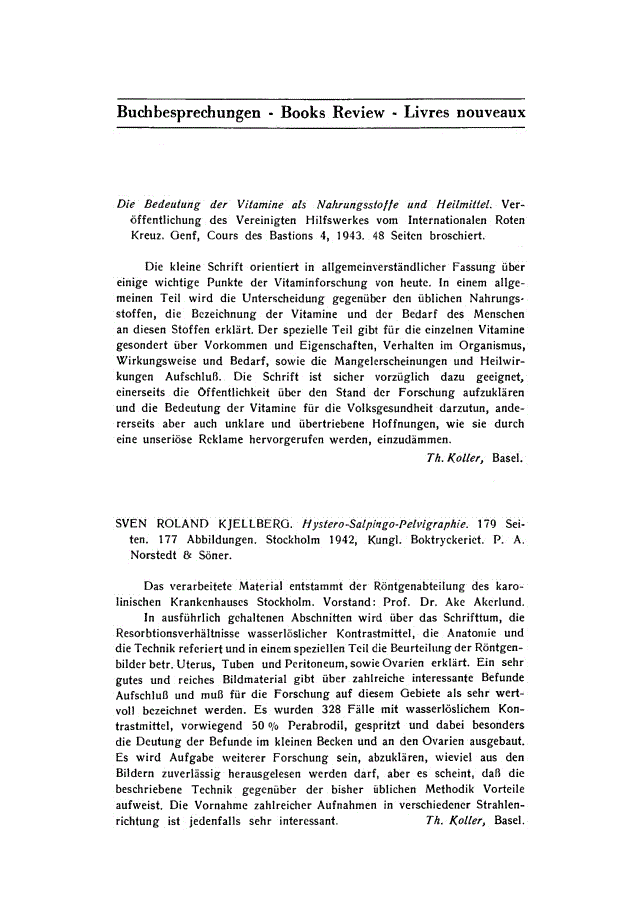 First page of Buchbesprechungen