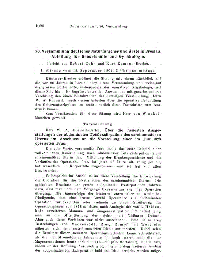 First page of 76. Versammlung deutscher Naturforscher und ärzte in Breslau (Part 1 of 2)