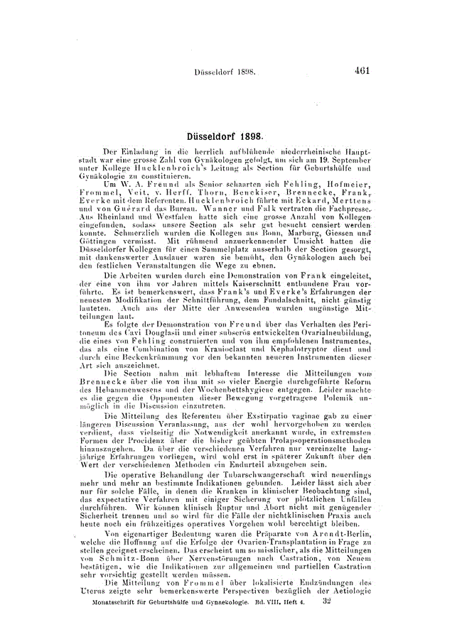 First page of Düsseldorf 1898