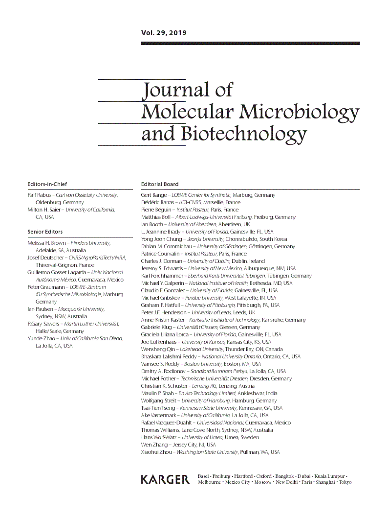 First page of Contents