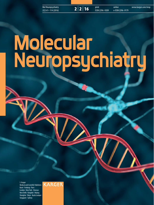 Molecular Neuropsychiatry Cover Image for Volume 2, Issue 2