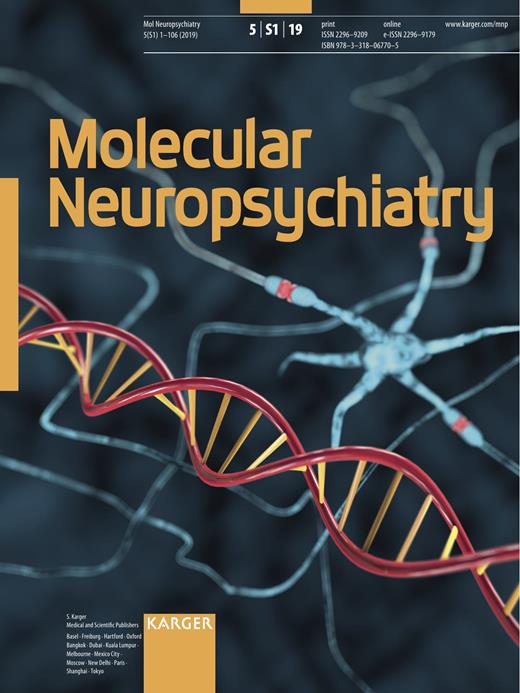 Molecular Neuropsychiatry Cover Image for Volume 5, Issue Suppl. 1