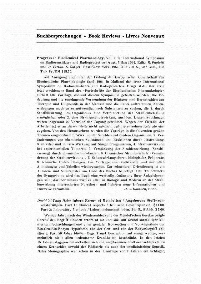 First page of Buchbesprechungen — Book Reviews — Livres Nouveaux