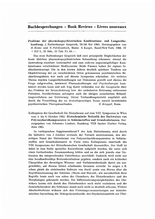 First page of Buchbesprechungen — Book Reviews — Livres nouveaux